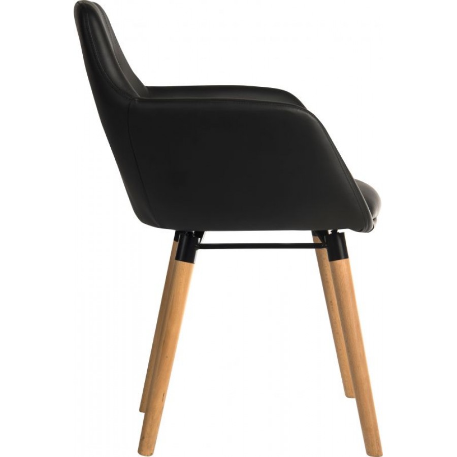 Lexdan Wipe Clean Vinyl Visitor Waiting Room Chair